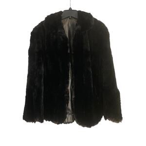 Nelson Furs vintage genuine rabbit fur cape shawl women OS luxury old money rare